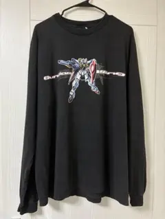 Gundam Wing ブラック長袖Tシャツ