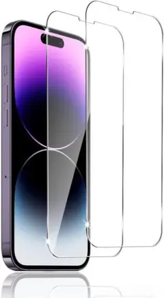 ☆iPhone14 Pro用 ガラスフィルム 液晶画面 (6.1インチ) 2枚
