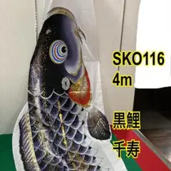 SKO121 京錦 鯉のぼり5m 黒 黒鯉5m お父さん鯉5m 端午の節句鯉