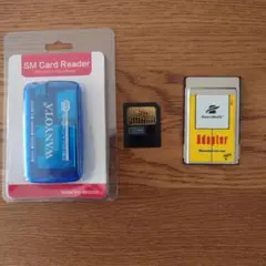 SMカード32MB、WANYOTA SMカードリーダー、アダプターセット