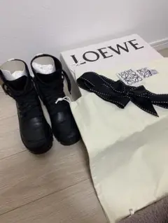 美品 LOEWE ミッド コンバットブーツ 39 25cm　レースアップ 美品 LOEWE ミッド コンバットブーツ 39 25cm レースアップ