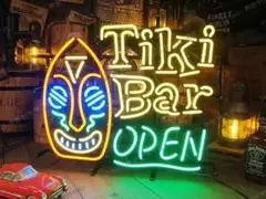 ネオンサイン TIKI BAR ティキバー オープン BAR ビール 店舗装飾