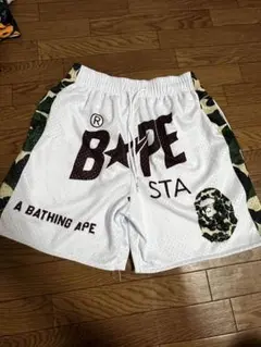BAPEカモウA BATHING APE メッシュショートパンツ