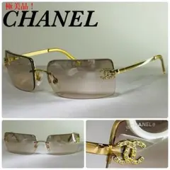 (極美品!)CHANEL シャネル ココマーク ラインストーン サングラス