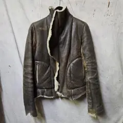 Aski Kataski アスキカタスキ ホースレザージャケット Aski Kataski - deconstructed leather jacket | lev.market