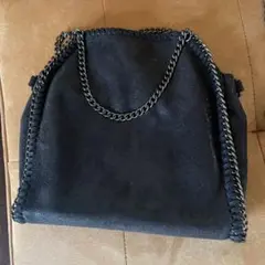 黒 スエード ショルダーバッグ
