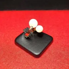 【ヴィンテージ】4号 2連パールリング ゴールド レトロ R4