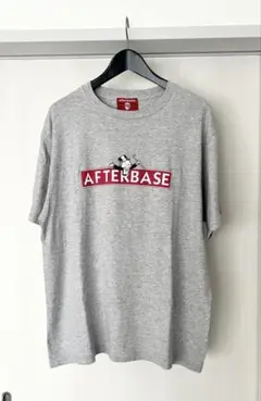 afterbase アフターベース ロゴ Tシャツ グレー