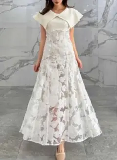 dazzlin オパールフラワーコルセットワンピース