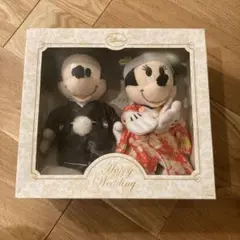 ミッキー ミニー ウェディング ぬいぐるみ　和装
