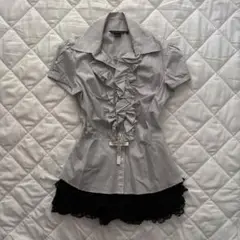 00s coquetteフェアリーグランジ ウィッシュコアコケットコアトップス