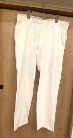 美品/UNDER ARMOUR メンズ ゴルフウェア パンツ XXL 白