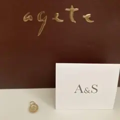 アガット agete チャームのみ K10 レモンクオーツ