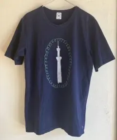 ミナ ペルホネン 東京スカイツリー Tシャツ ネイビー