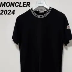 モンクレール　2024　MONCLER　リブロゴ　Tシャツ　ブラック　国内正規
