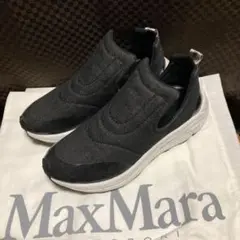 マックスマーラ デニム×ラバー スニーカー スリッポン シューズ サイズ38