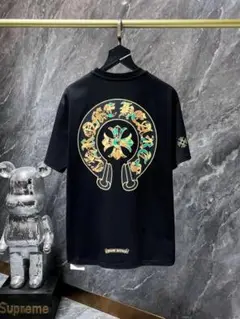 Chrome hearts カラフルグラフィック ブラックTシャツ
