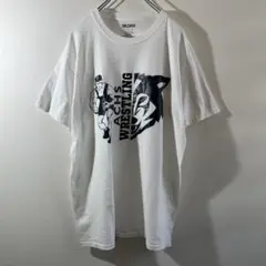 T-371 GILDAN ACHS WRESTLING Tシャツ L ホワイト