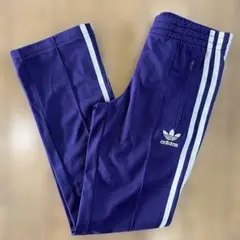 adidas トラックパンツ トレフォイロゴ 古着 紫 XSサイズ
