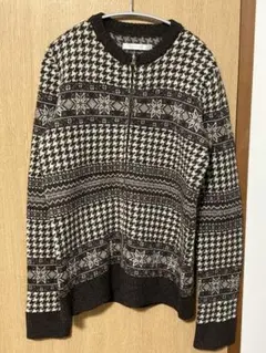 ナンバーナイン ジョージ期 ノルディック柄 スウェット 雪柄 サイズ3 ナンバーナイン ジョージ期 ノルディック柄 スウェット 雪柄 サイズ3