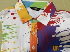 ラウドマウスカラフルスプラッシュデザインポロシャツ