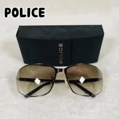 未使用 POLICE ポリス サングラス ブラウン グラデーション アビエイター