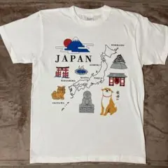 【新品】柴犬&富士山・城・雷門・大仏など柄 Tシャツ トムス製