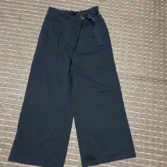 GU 黒 ガウチョパンツ 100%