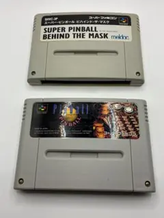 スーパーファミコン ソフト2本セット 箱説なし　ピンボールゲーム