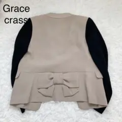 GRACECLASS グレース クラス テーラード ジャケット リボン 切替