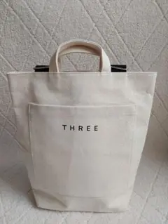 THREE オリジナルスワッグバッグ　2wayタイプ 非売品