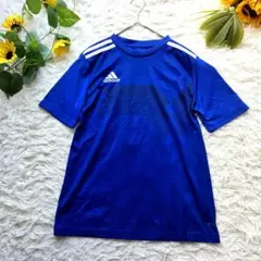 160cm★【adidas アディダス】Tシャツ ブルー1点限り 大人気！