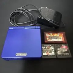 ゲームボーイアドバンスSPアズライトブルー&ゲームソフトまとめ。