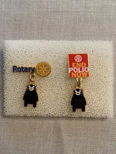 ロータリークラブ　ピンバッジ　くまモン　２個セット