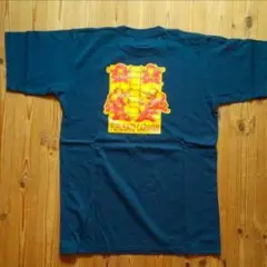 【希少】消防　地震　雷　火事　親父　ネイビー Tシャツ　Lサイズ