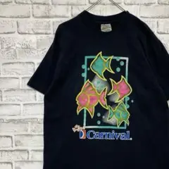 USA製90sヴィンテージTシャツ！シングルステッチ　ブラック半袖古着XL 23