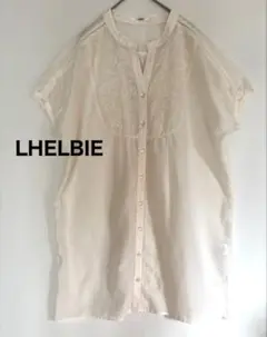【LHELBIE レルビエ】刺繍ドルマンオーバーシャツ サイズF