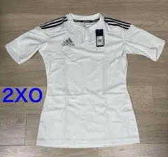【新品未使用】アディダス　プラクティス　ジャージ　半袖　白　ラグビー　2XO