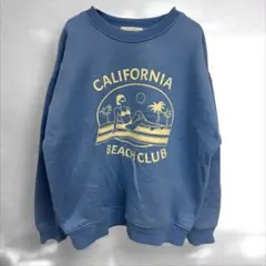 カリフォルニアプリント　ゆるダボオーバーサイズトレーナーL スウェット　（C3