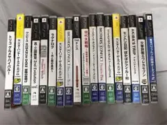 PSPゲームソフト18点セット 現代大戦略・モンスターハンター等