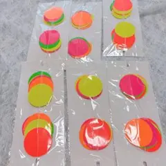 ネオン ペーパー サークル ガーランド バースデー デコレーション