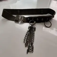 オリーブグリーン チェーン付きベルト