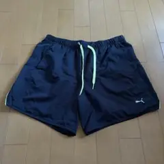 PUMA プーマ レディース ランニングパンツ ブラック×イエロー L