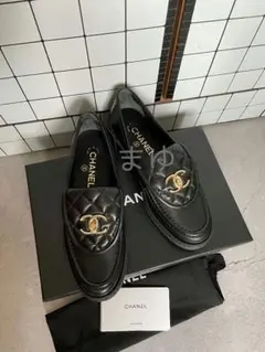 CHANELシャネル CCターンロック ローファー