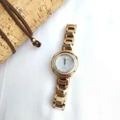 箱付き CITIZEN L シチズンエル シェル文字盤 ダイヤベゼル ソーラー