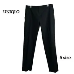 【UNIQLO】スマートアンクルパンツ【S】ブラック ウエストゴム