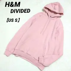 【即購入OK！】H&M DIVIDED スウェットフーディー 淡いピンク S
