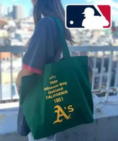 【新品】MLB キャンバストートバッグ Oakland Athletics
