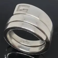 【中古 全国送料無料】GUCCI グッチ スネーク シルバー リング 12号