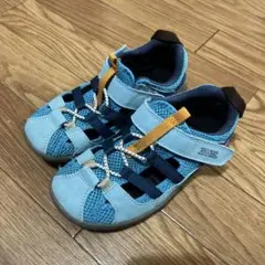 キッズサンダル ウォーターシューズ IFME 水色 20